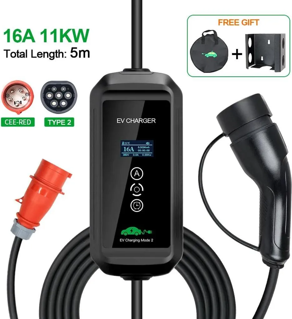 Chargeur 11kW Type 2 avec Minuterie Programmable et Courant Variable - 2