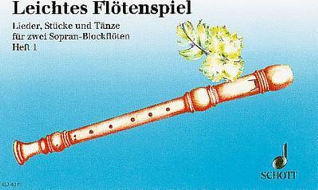Leichtes Flötenspiel Band 1für 2 Sopranblockflöten
