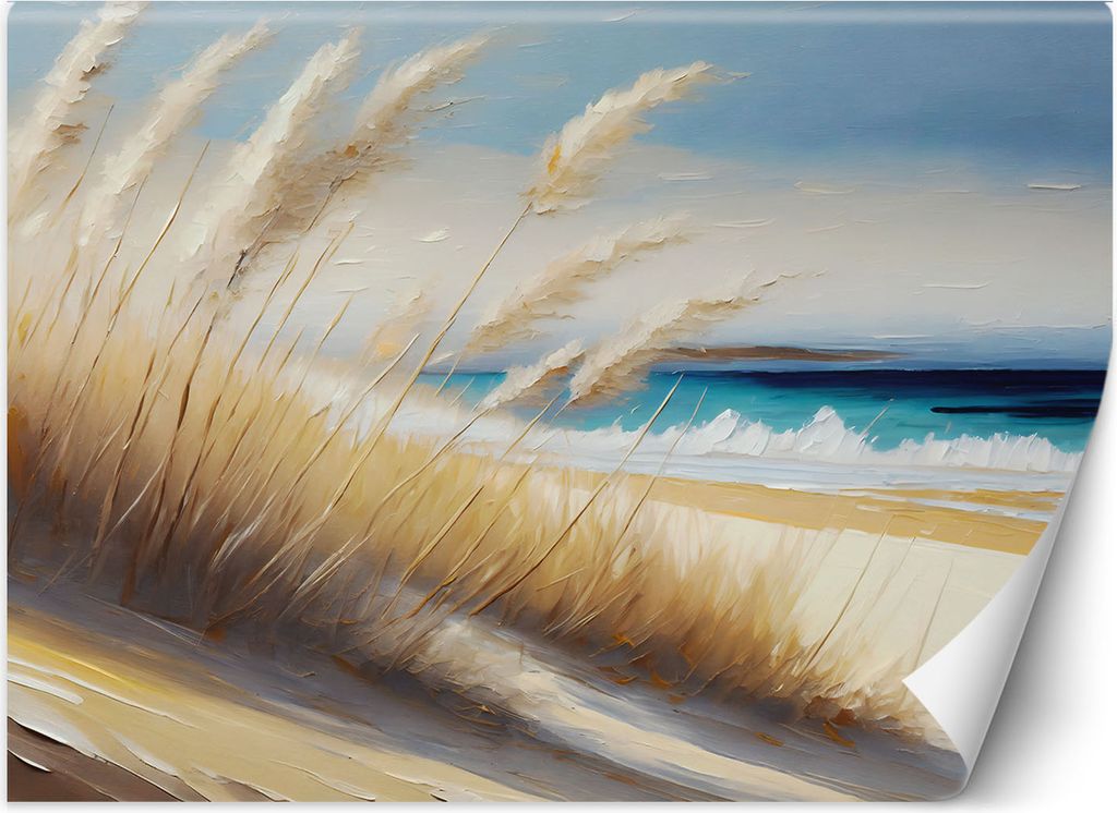 Vlies fototapete Strand Meeresdünen 400x280 cm Feeby Beige inkl. Kleber einfache Montage