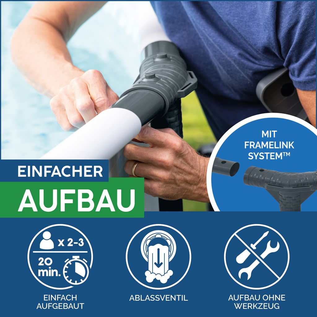 Steel Pro Max™ Frame Pool Komplett-Set, rund, mit Produktbild 65