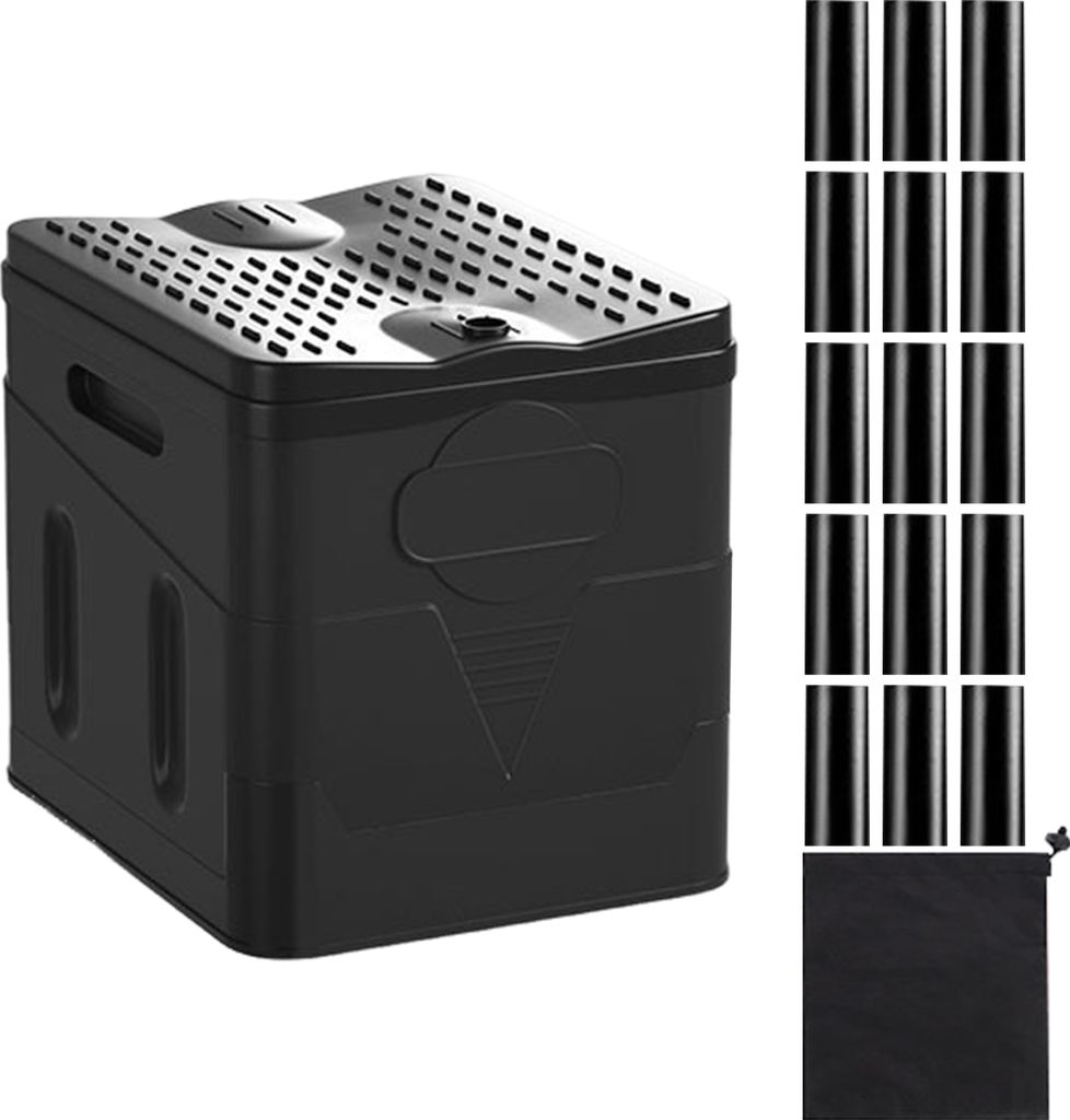 Camping Klapptoilette Trockentrenner Trenner Tragbar Verhindert schlechten Geruch Stabile Mobile Toilette Auto Nottoilette Outdoor Gadgets mit 15 K...