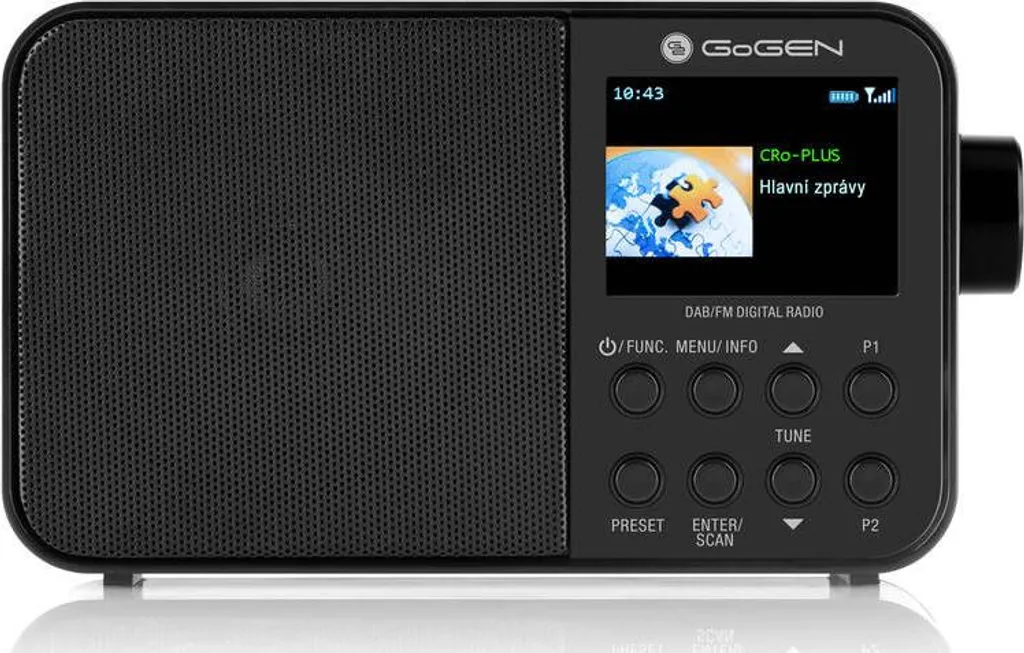 Radio numérique DAB+ Gogen 500 BT C Bluetooth sans grésillements en noir