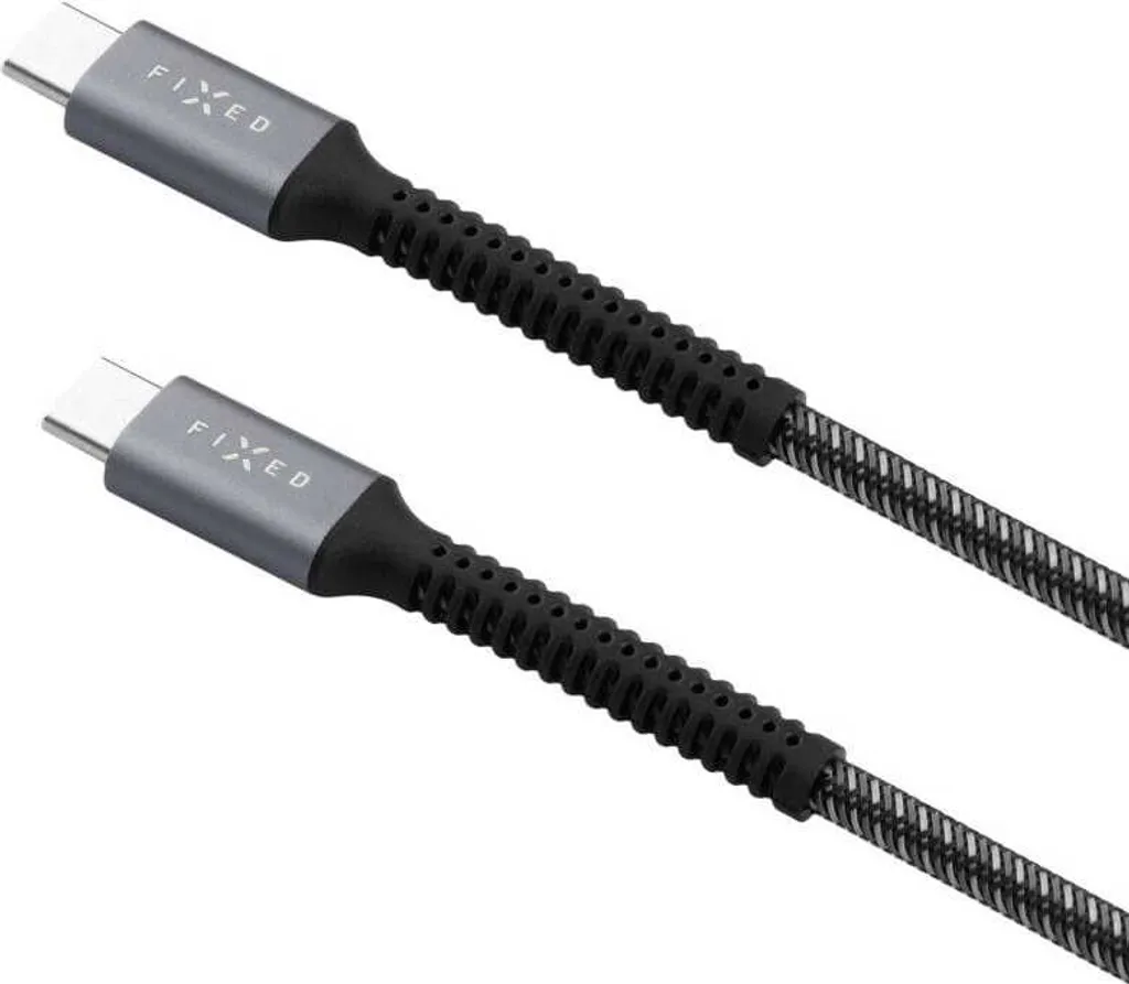 Fixed | Armor Cable USB-C/USB-C, 1,2 m, 240W | FIXDA-CC12-GR