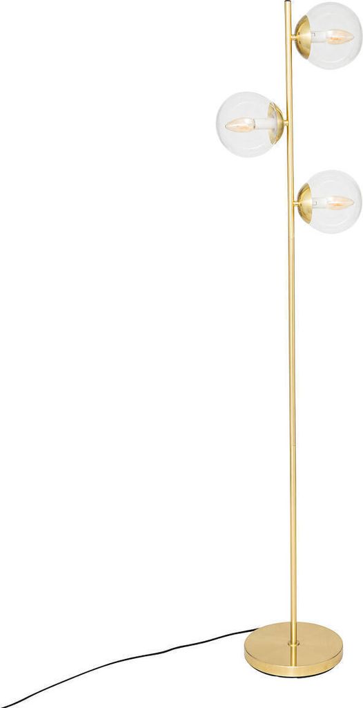 Goldene Stehleuchte Kugeln COL, H. 162 cm Produktbild 