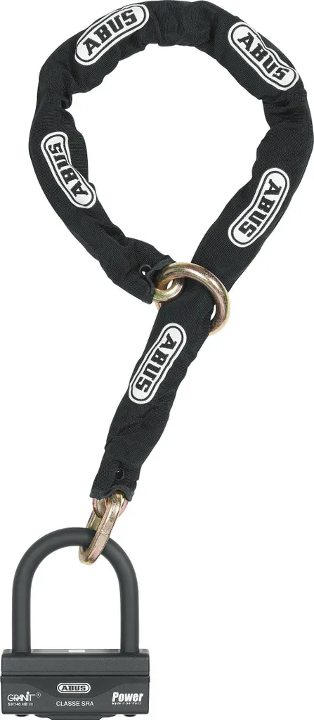 Antivol ABUS Granit 58 12KS Black Loop - Chaîne 120cm Niveau 19