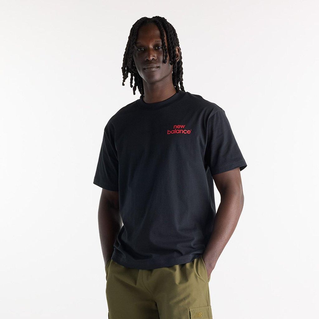 NEW BALANCE Intelligent T-Shirt BEIGE BLACK XXL Produktbild 