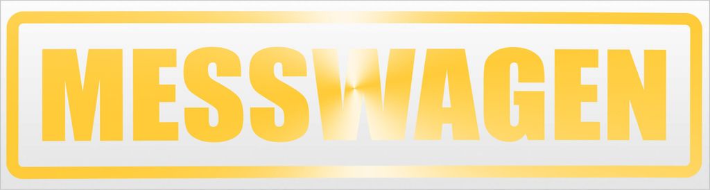 Kiwistar Messwagen Magnetschild Schild magnetisch - 20cm Gelb - reflektierend - Magnetfolie für Auto PKW Kfz