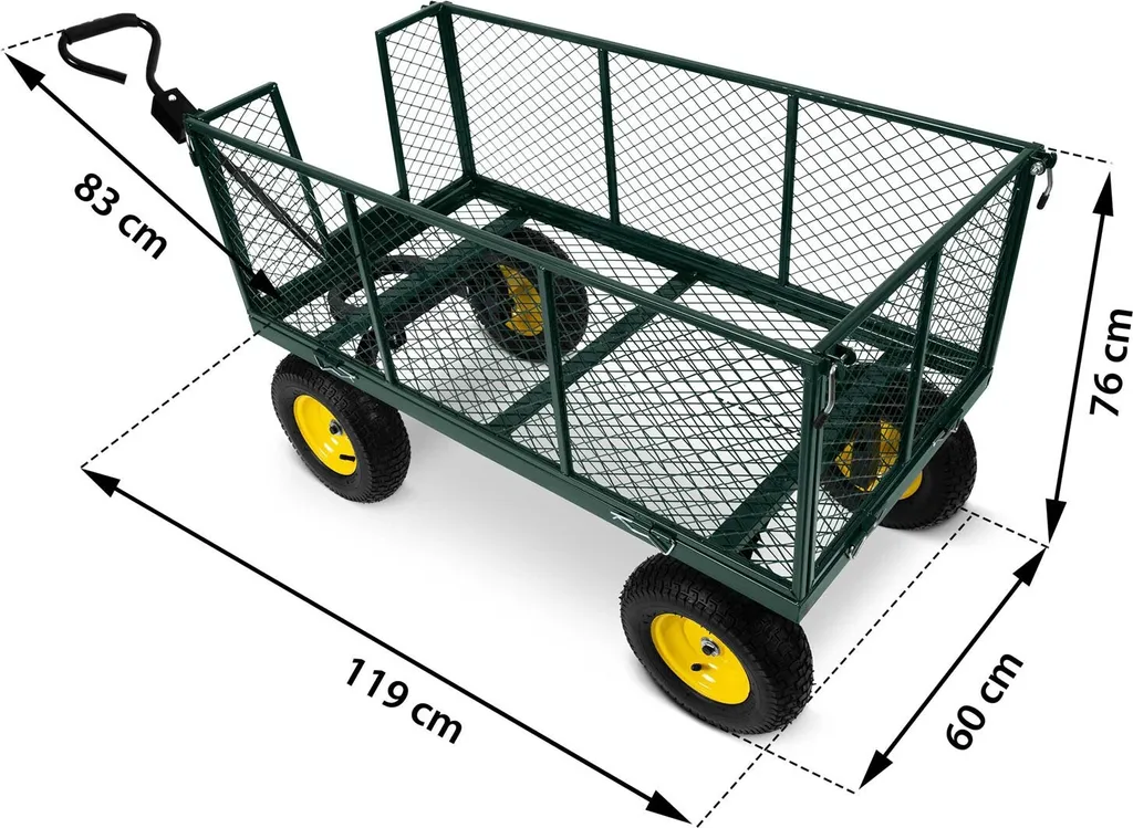 Charette de jardin Humberg HM-510 remorque basculante 280L
