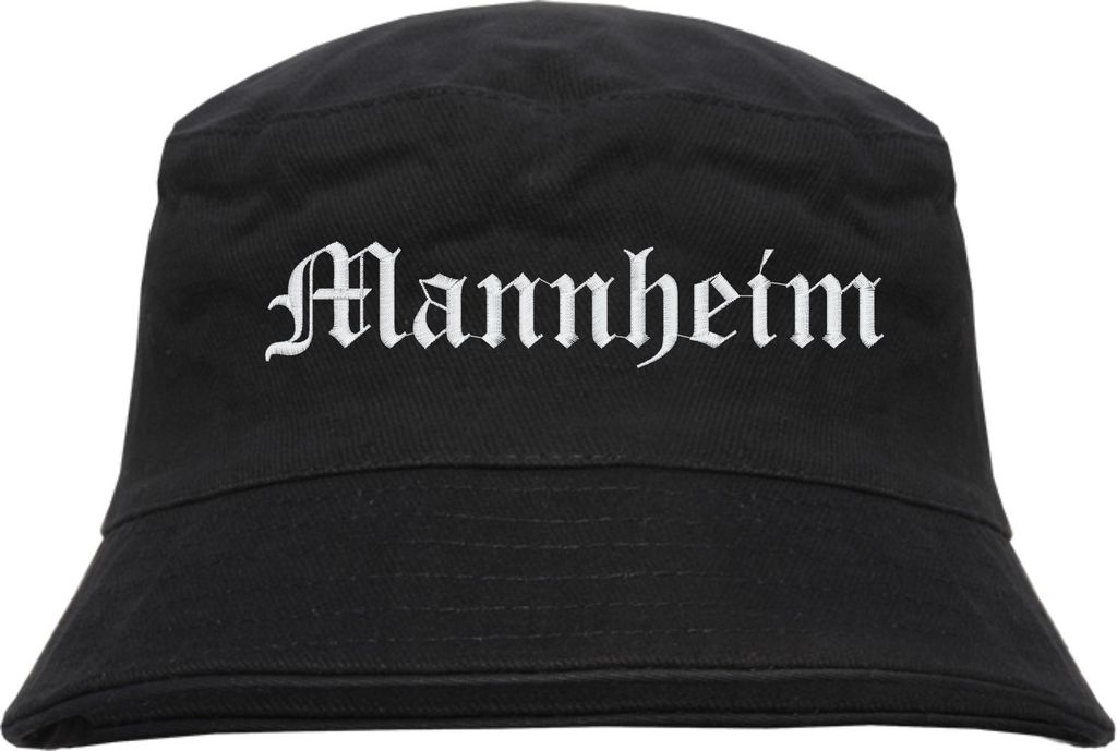 Mannheim Fischerhut - Altdeutsch - bestickt -  Bucket Hat Produktbild 