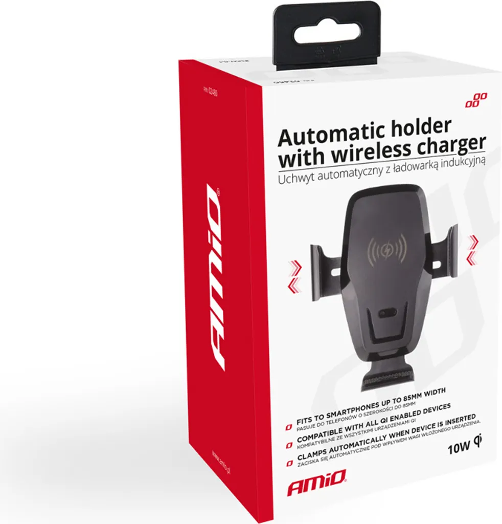 Supporto per telefono da auto a ventosa con caricatore wireless QC 3.0 - 6
