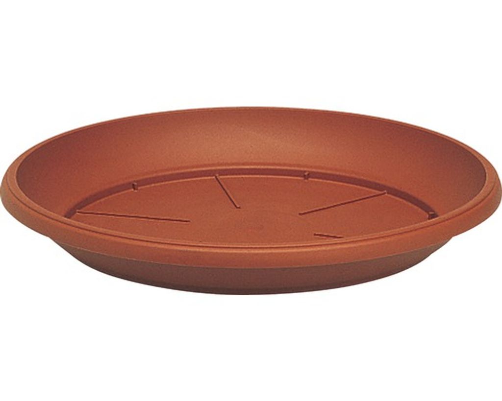 Kunststoffschale unter dem Similcotto-Topf Ø 18 cm terracotta