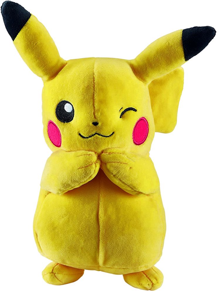 Tomy Pikachu Plüsch hochwertiges Pokémon Stofftier 20 cm zum spielen kuscheln 