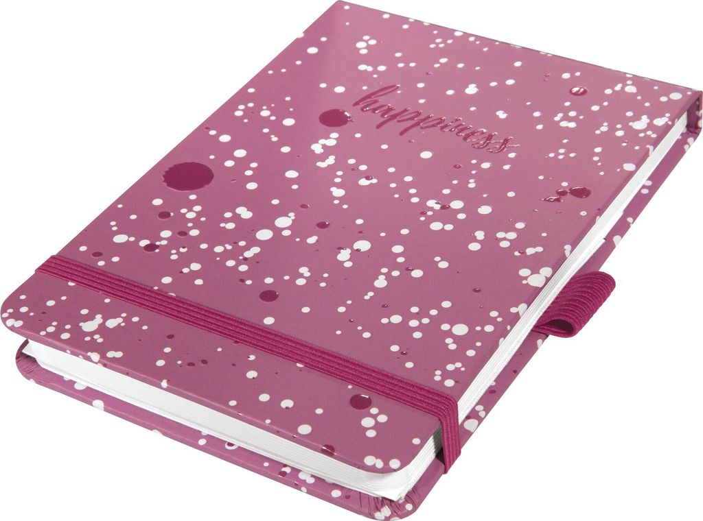 SIGEL JN338 Notizblock Jolie - Pink Happiness - punktkariert (Dot-Lineatur) - A6+ - violett - Hardcover - 158 S. -