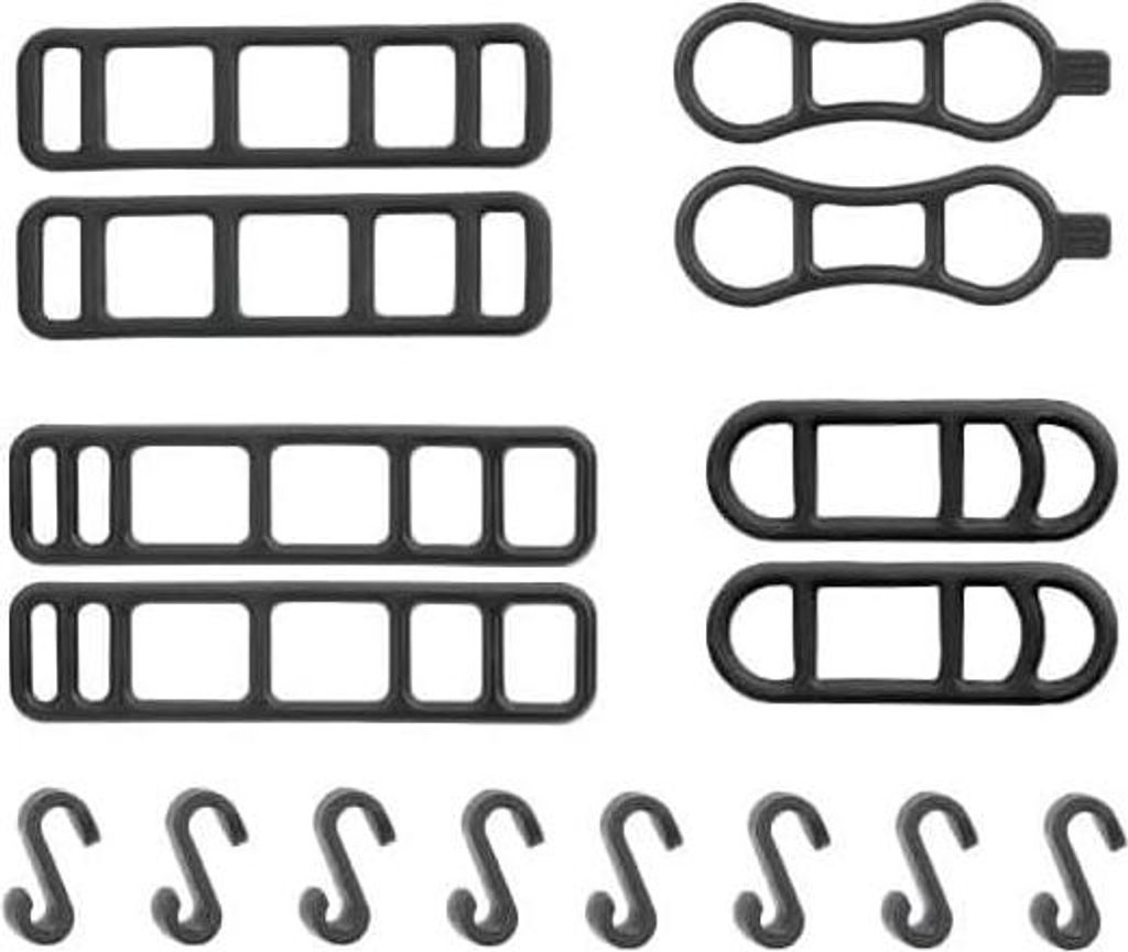 16 Stück Silikon-Fahrradlicht-Gurte mit S-Haken – langlebige, elastische Befestigungsbänder für Fahrradlichter, Handys und Zubehör