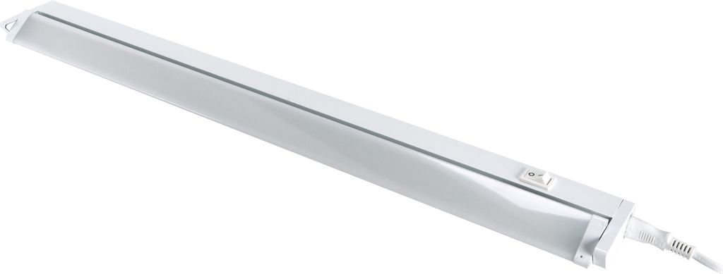 Wandleuchte LED mit Schalter Aluminium B: 55,8 cm Weiß länglich neutralweiß 4100 K 1070 lm Wandlampe