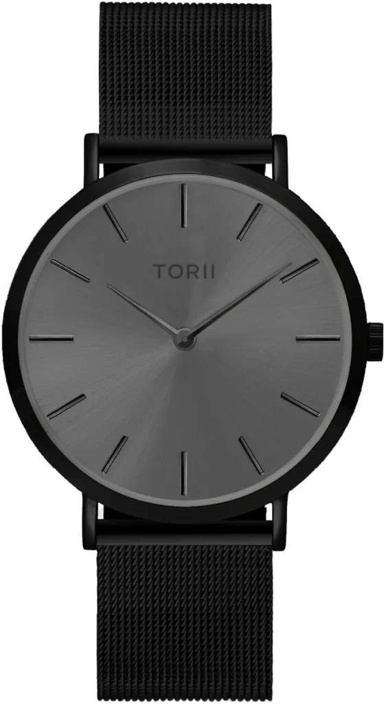 Montre noire polyvalente TORII V38VS.AB : le look parfait en toute occasion