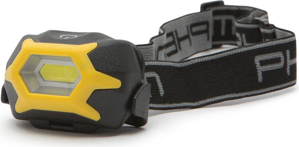 COB-LED-Stirnlampe – 120 Lumen – 3 Leuchtmodi – Verstellbares Kopfband – Inklusive 3 AAA-Batterien – Waschbar – Für Wandern, Radfahren...