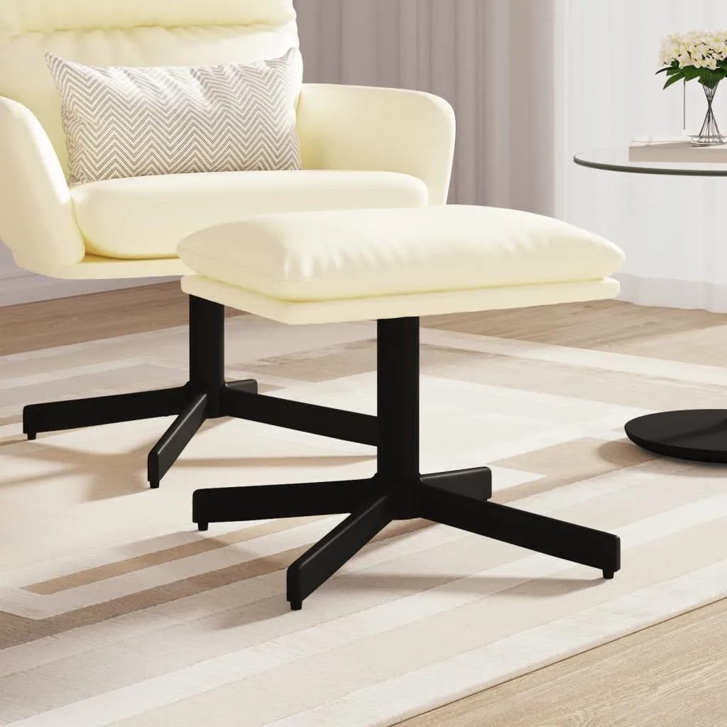 Sgabello vidaXL 60x60x36 cm Crema Similcuoio - Resistente e Facile