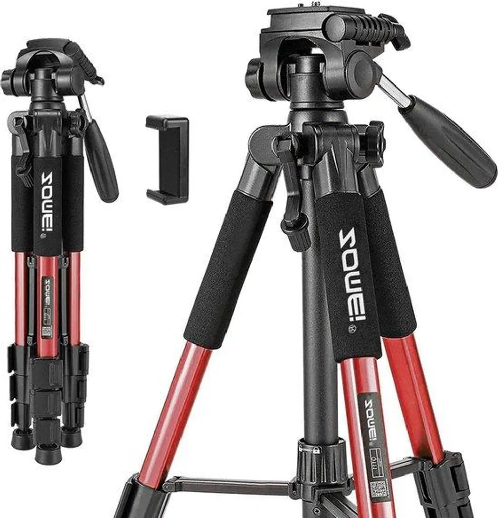 Trépied smartphone et appareil photo pour vlog et voyage de 55 pouces