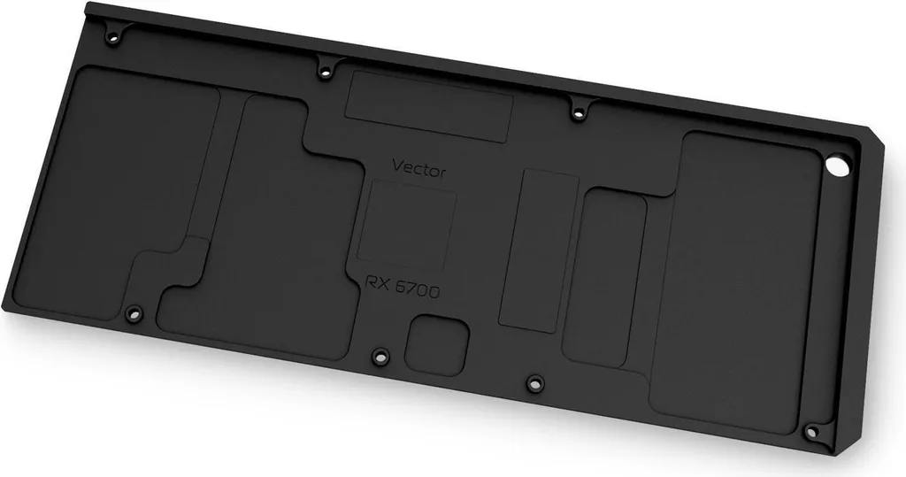 Backplate EK-Quantum Vector RX 6700XT - Design Nero Anodizzato