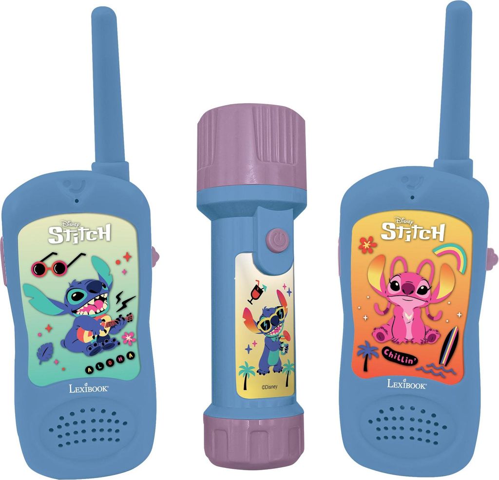 Stitch-Abenteurerset mit Walkie-Talkies und Taschen-/Kompasslampe