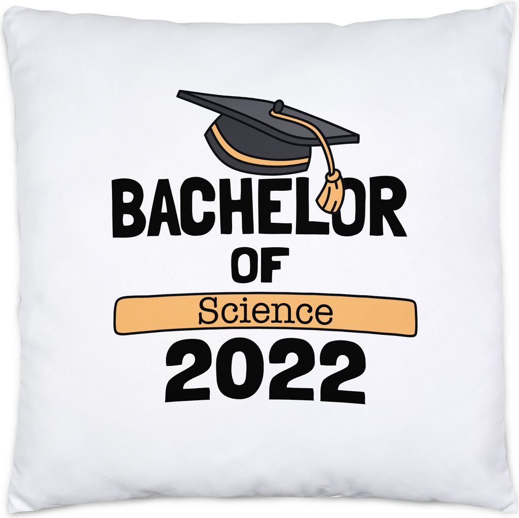 Bachelor of Science 2022 Kissen inkl. Füllung Studium Absolvent Abschluss Geschenk Bachelorabschluss Uni