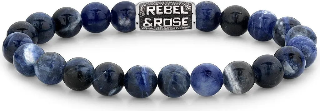 Rebel & Rose - Rebel and Rose RR-80096-V - Fascia da braccio blu notte vintage - 17,5 cm