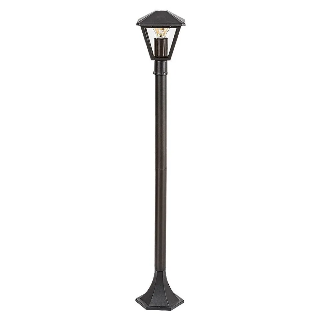 Luminaire de Jardin Noir Carré 102cm en Aluminium Rabalux 7150 Paravento