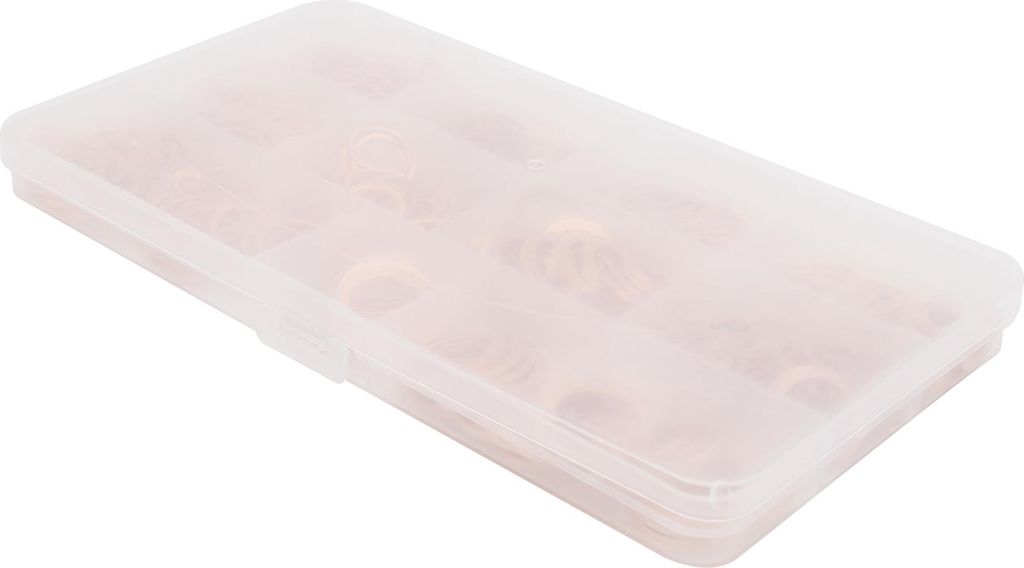 300-teiliges Sortiment an tragbaren Dichtungsscheiben aus rotem Kupfer, Metall, Unterlegscheiben, Hardwareteile, M5-M16