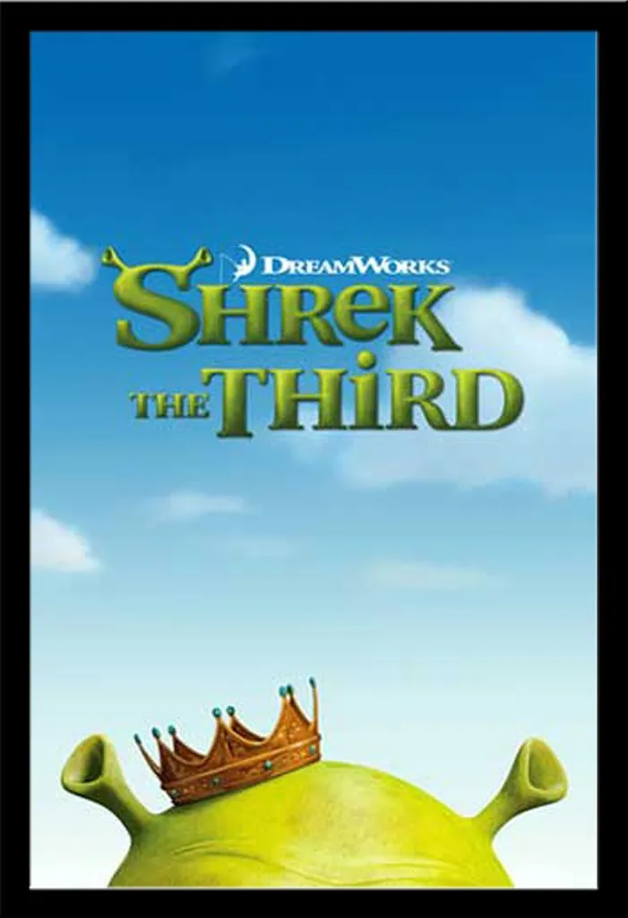 Poster Shrek le Troisième Cadre Interchangeable MDF et Vitre Acrylique