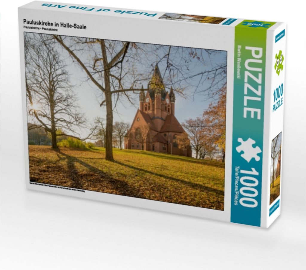 CALVENDO Puzzle Pauluskirche in Halle-Saale | 1000 Teile Lege-Größe 64x48cm Foto-Puzzle für glückliche Stunden