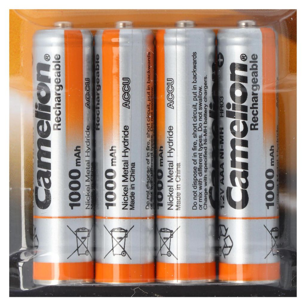 Camelion AAA, Micro, LR03, HR04, NiMH Akku mit bis zu Produktbild 