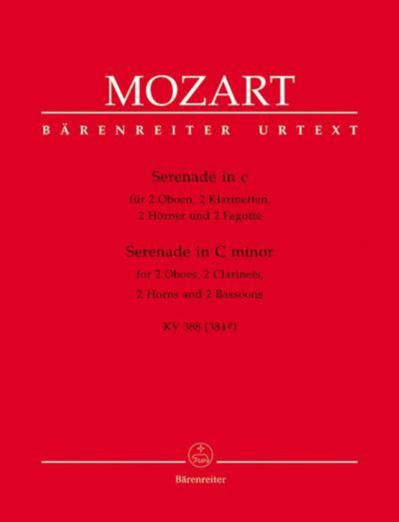 Serenade c-Moll KV388für 2 Oboen, 2 Klarinetten, 2 Hörner und 2 Fagotte