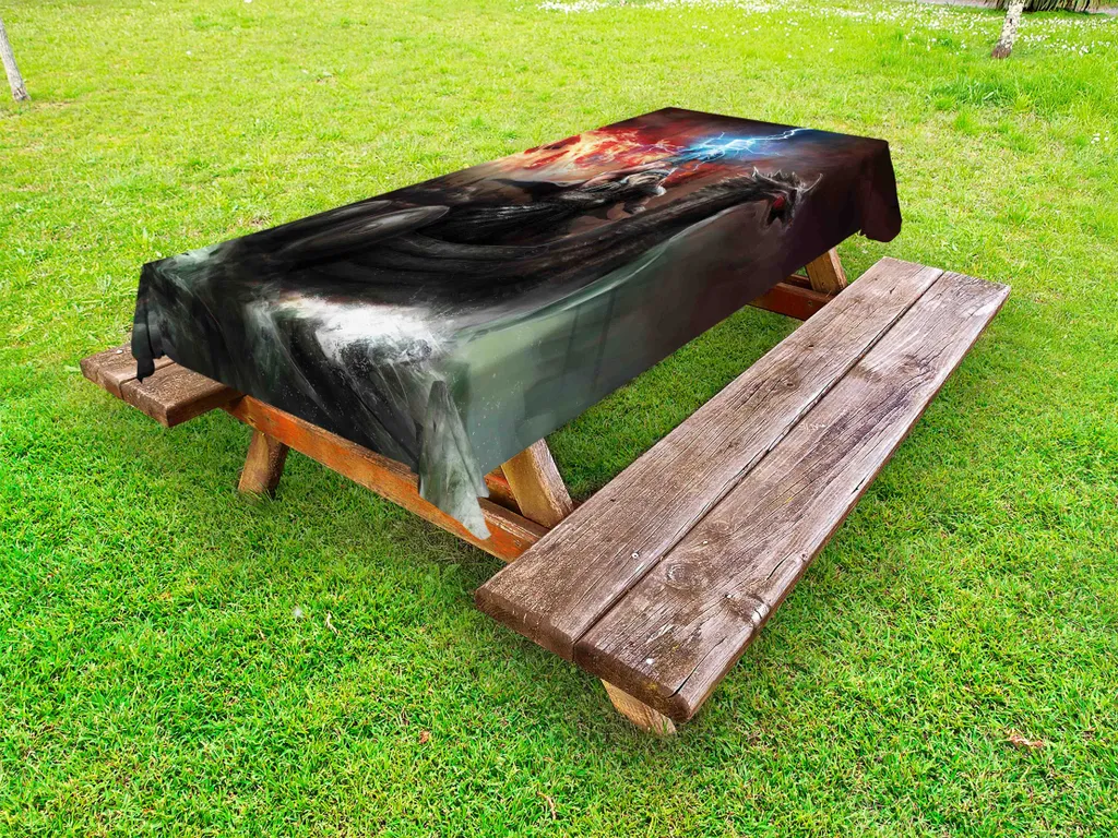 Tovaglia Fantasy Vichinga ABAKUHAUS 145x210 - Arredamento Outdoor Unico