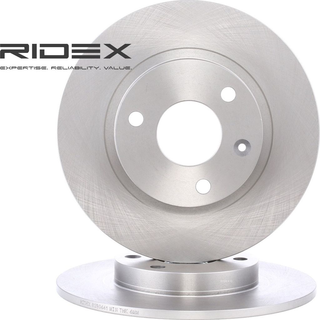 RIDEX 82B0661 - OE 1618859880 Bremsscheibe für Saxo, 106 II