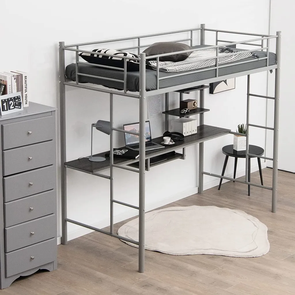 Lit surélevé métal pour adulte : fini le manque de place en chambre