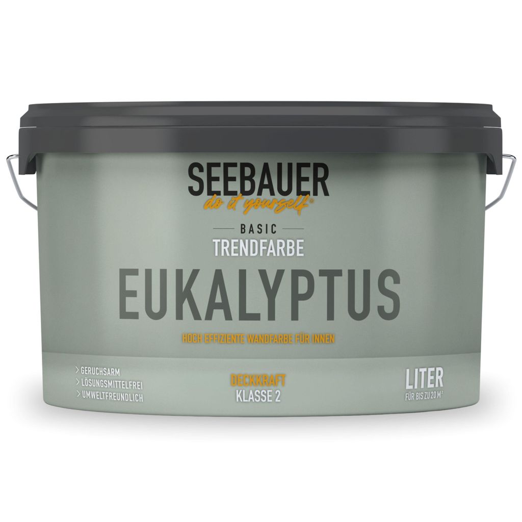 SEEBAUER diy Trendfarbe Hellgrün 2,5L (No. T10 Eukalyptus) Produktbild 