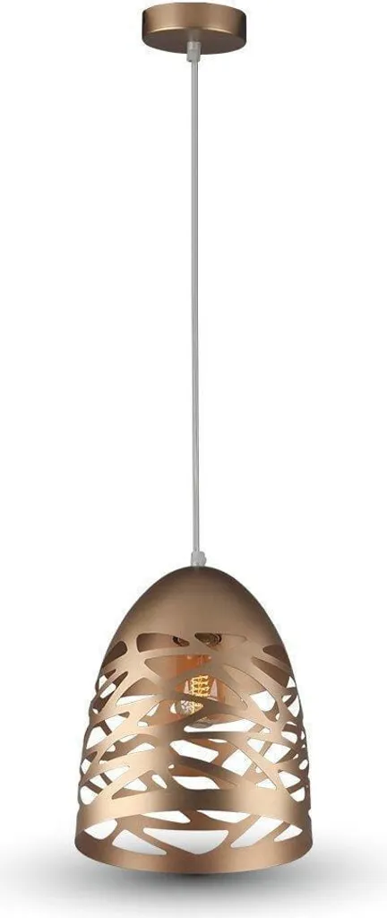 Lustre Suspension Moderne Doré Mat 130cm pour Ampoule E27 V-TAC VT-7200