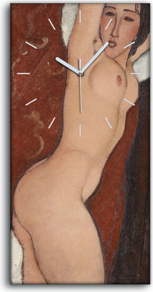 Dekor Leinwand Uhr Wandbilder 30x60 Nackte Frauen malen Anatomie Kunst - weiße Hände