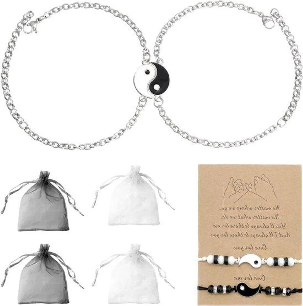 Fini les bijoux trop petits avec ce Bracelet Tai Chi réglable 18-26 cm