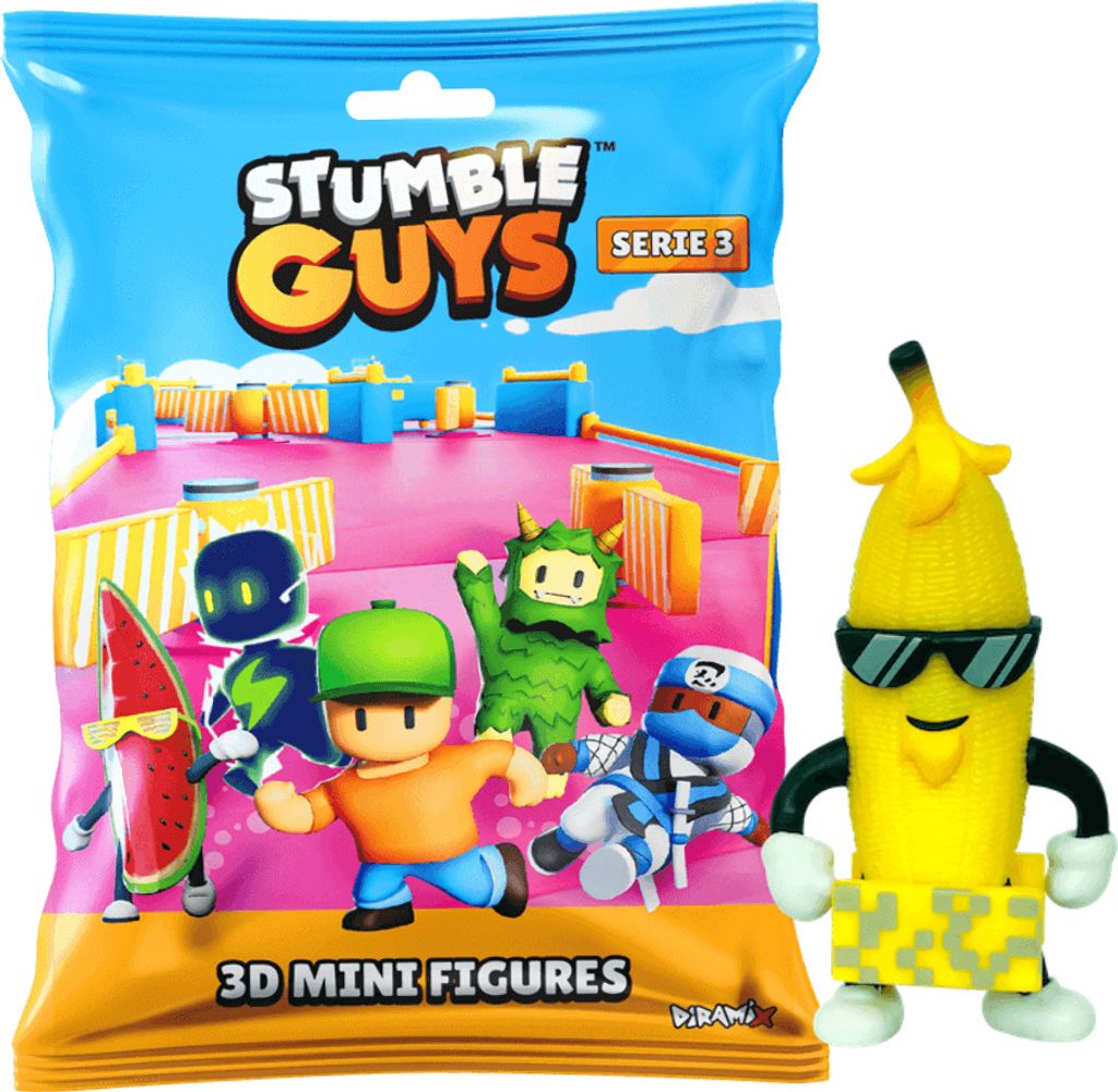 Stumble Guys 3D Sammelfiguren Serie 3 - Chrome Crystal - Figur 9. Unpeeled