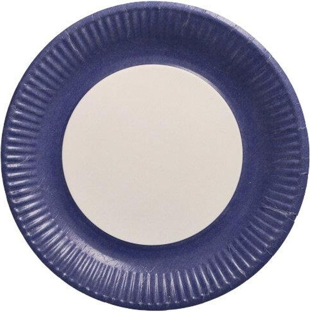 500 Teller, Pappe rund Ø 23 cm dunkelblau Produktbild 