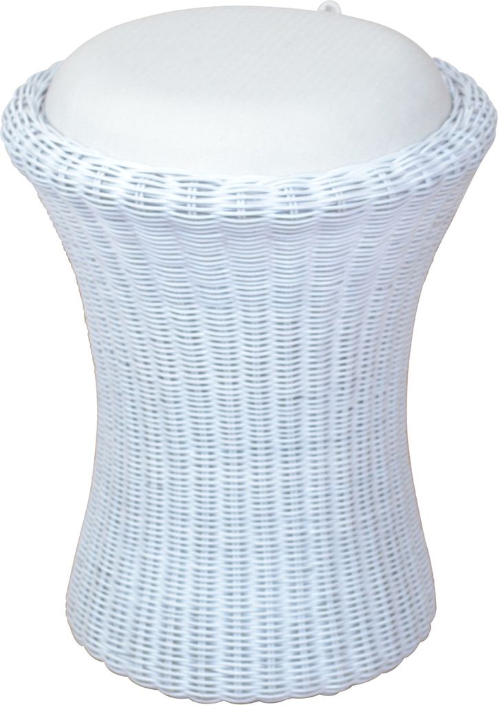 Rattan-Sitzhocker Handgeflochten Produktbild 