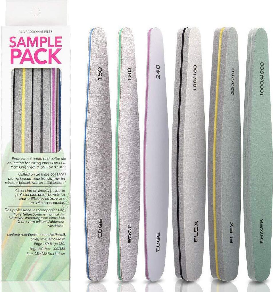 COOL-i® Saphir-Nagelfeile Set – 6 Stück Doppelseitige Produktbild 