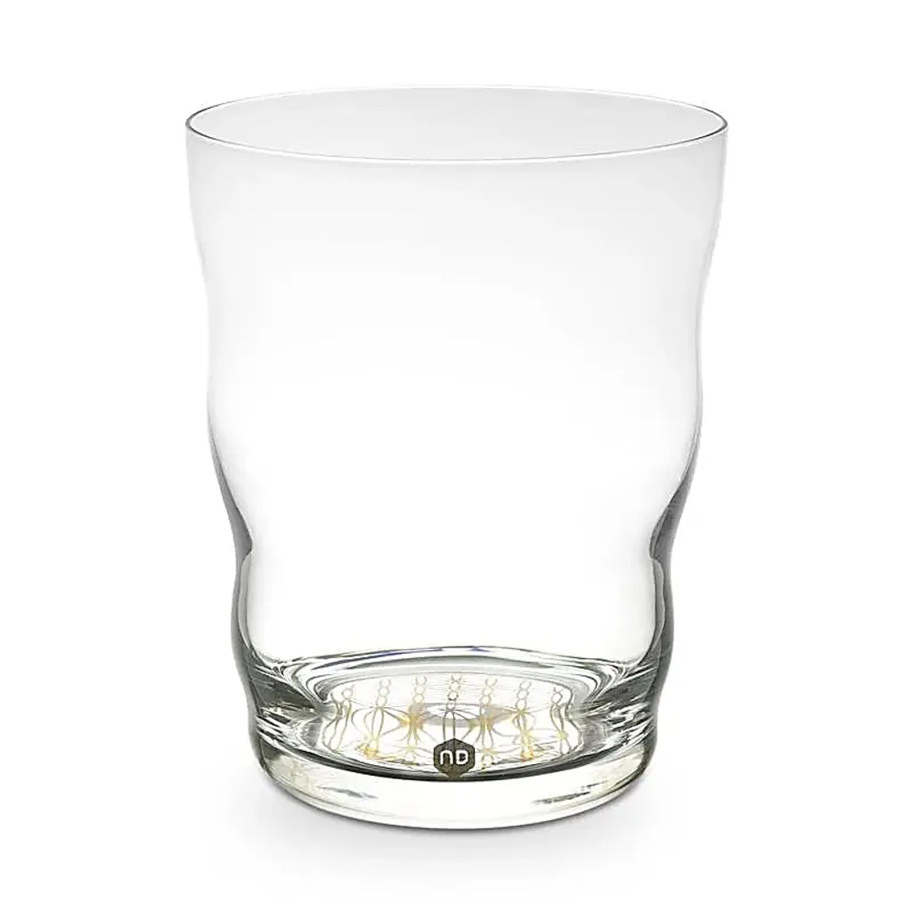 Verre à Boire Jasmin Fleur de Vie Or 300 ml - Gobelet en Verre Chic