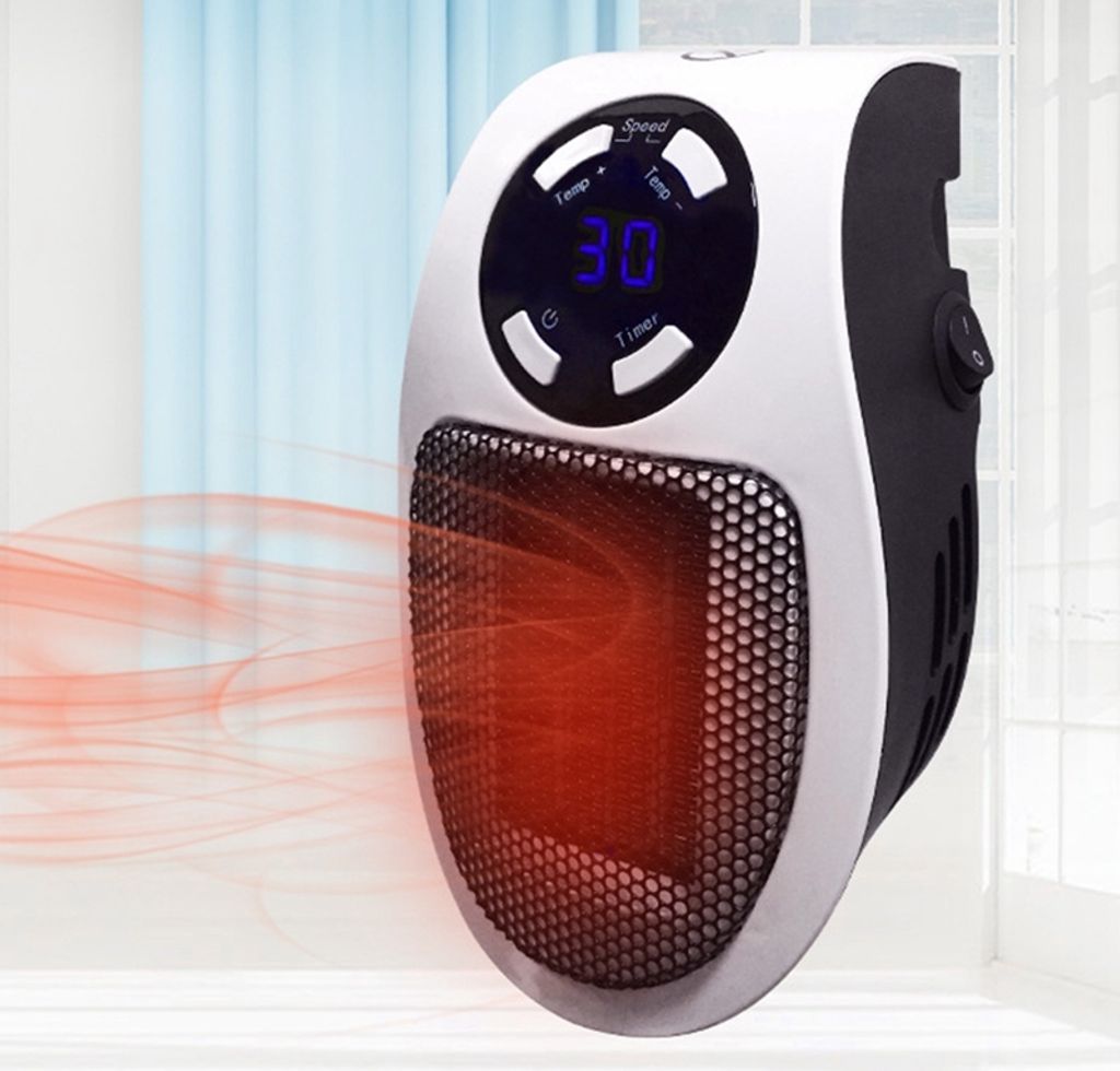 Mini Heizlüfter 1200W/800W - PTC Keramik Heizung - Nur 35dB - Sicher Mit Überhitzungsschutz - Für Bad & Büro