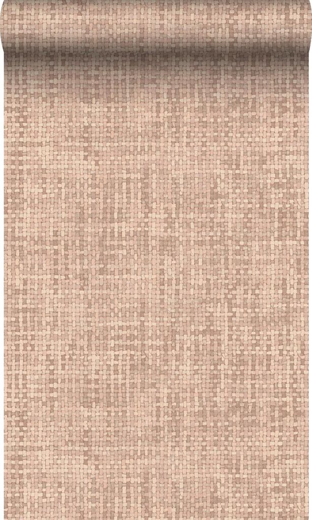 Origin Wallcoverings Tapete Leinen-Optik Terrakotta 50 x 900 cm