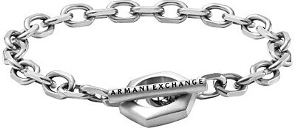 Bracelet Armani Exchange Argent Homme : Accessoire Idéal Cadeau Chic