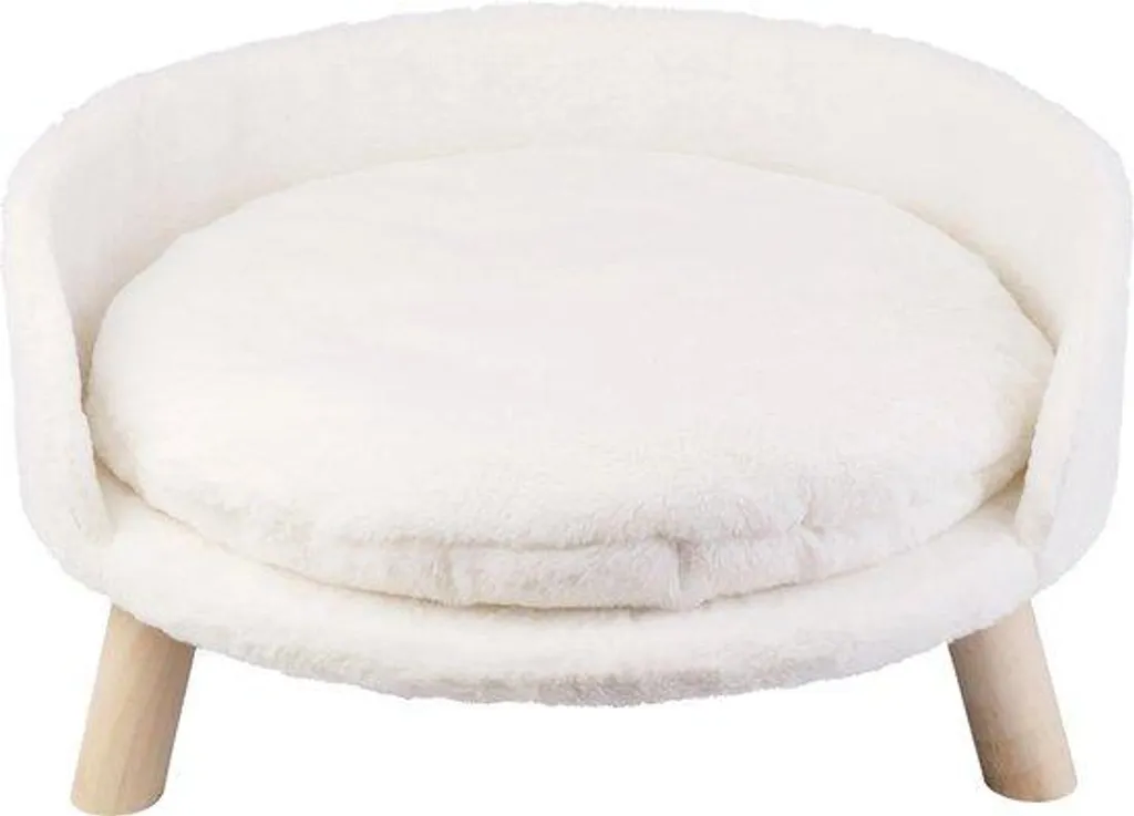 Coussin imperméable beige 41 cm pour chien et chat - Confort Premium