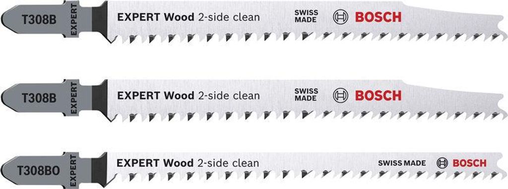 Expert Wood 2-side clean Stichsägeblatt-Set, 3-tlg. Produktbild 